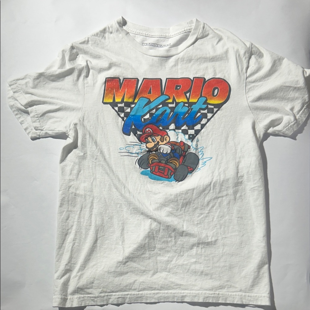 Mario Kart Graphic White T-Shirt
